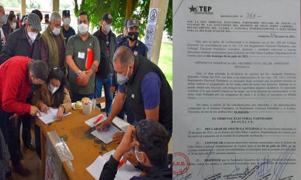 Tras denuncias de presunto fraude anulan elecciones de la ANR en Félix Pérez Cardozo – Prensa 5