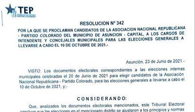 ANR: Hubo voto cruzado para concejales de Asunción - Nacionales - ABC Color