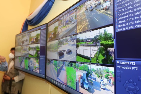 Capiatá: Inauguran centro de monitoreo con trece cámaras de videovigilancia » San Lorenzo PY