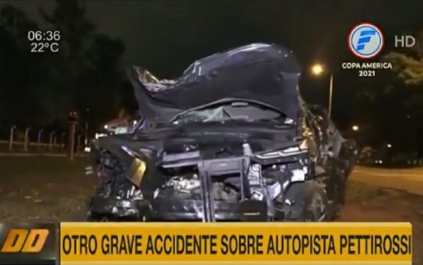 Un nuevo accidente se registra en la autopista Silvio Pettirossi