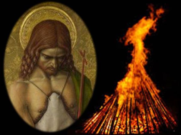 San Juan Bautista y su relación con el fuego