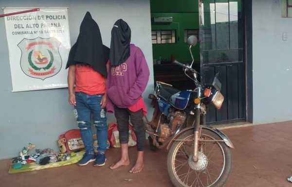 Un joven y un niño fueron aprehendidos por supuesto hurto de motocicleta - La Clave