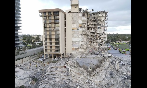 Familiares de la Primera Dama, Silvana López, desaparecidos en edificio que colapsó en Miami