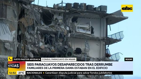 Derrumbe en Miami: Continúa búsqueda de familiares de Primera Dama - ABC Noticias Mediodía - ABC Color
