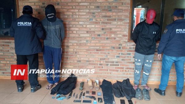 ALLANAMIENTOS CON RECUPERACIÓN DE OBJETOS DENUNCIADOS EN CASO ASALTO EN COMERCIAL LOS AMIGOS.