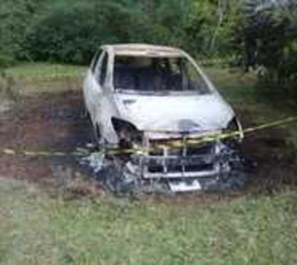 General Artigas: Encuentran un vehículo totalmente incinerado - Paraguay.com