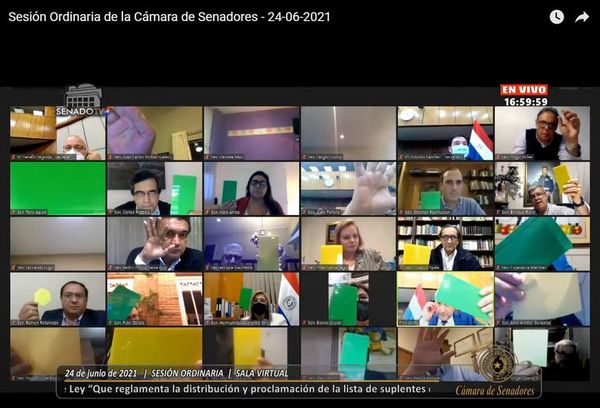 Sancionan ley de suplencias para el Senado - Nacionales - ABC Color