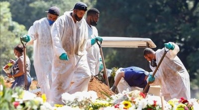 MUNDO | Brasil registra un promedio récord de contagios de COVID-19