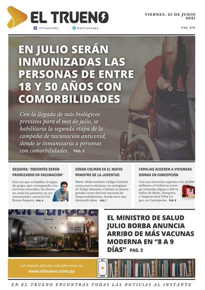 E-paper 25 de junio 2021 - El Trueno