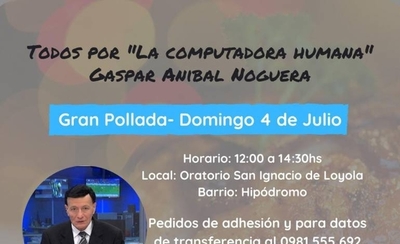 Diario HOY | “Todos por la Computadora Humana”, actividad benéfica a favor del periodista Gaspar Aníbal Noguera