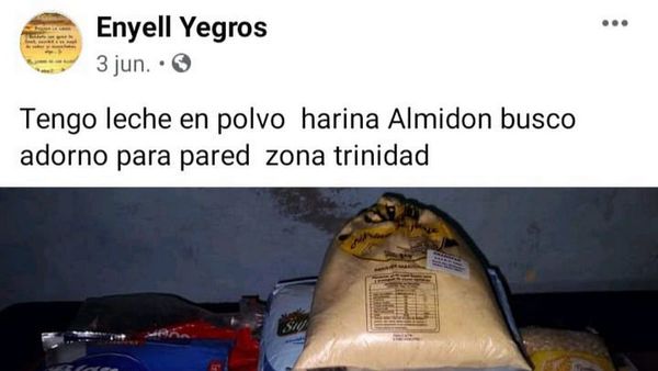 Avivados compran alimentos de kit escolar para reventa o trueque