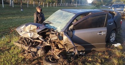 La Nación / En nuevo accidente sobre autopista Silvio Pettirossi, velocímetro quedó en 140 km/h