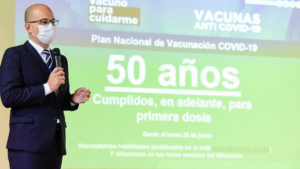 Vacuna anticovid: desde el lunes se vacunarán desde los 50 años