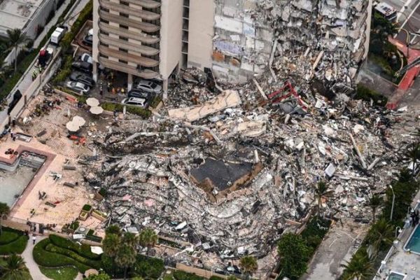 Ya son cuatro los muertos por el derrumbe del edificio en Miami y buscan a otras 159 personas