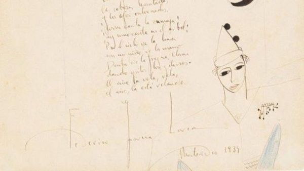Vendido por casi 48.000 euros un manuscrito de García Lorca