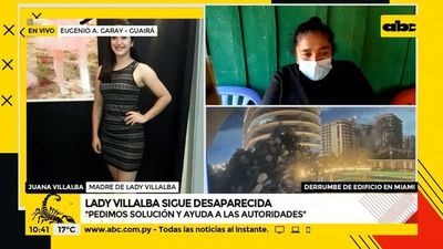 Derrumbe en Miami: Lady Villalba sigue desaparecida - A la gran 730 - ABC Color