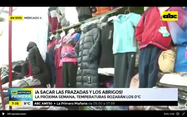 Ante llegada de frío polar, feria boliviana del Mercado 4 ofrece precios accesibles en abrigos - Nacionales - ABC Color