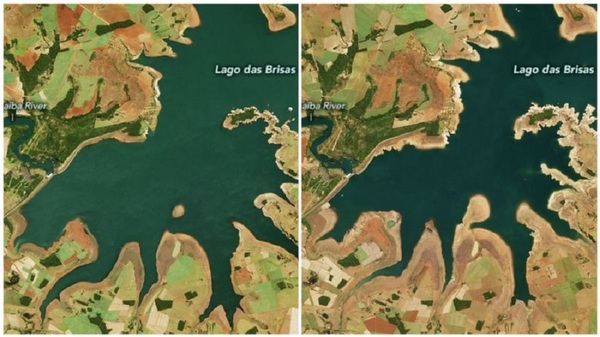 En imágenes: La NASA muestran la preocupante sequía que enfrenta Brasil en casi un siglo