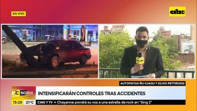 Intensificarán controles tras accidentes - ABC Noticias - ABC Color