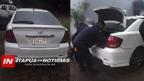 AUTOMÓVIL FUE DIRECTO AL CORRALÓN TRAS CONTROL POLICIAL.