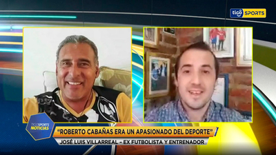Mauricio Caballero charlando con José Luis Villarreal