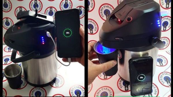 Termo con cebador automático y radio es el boom del momento