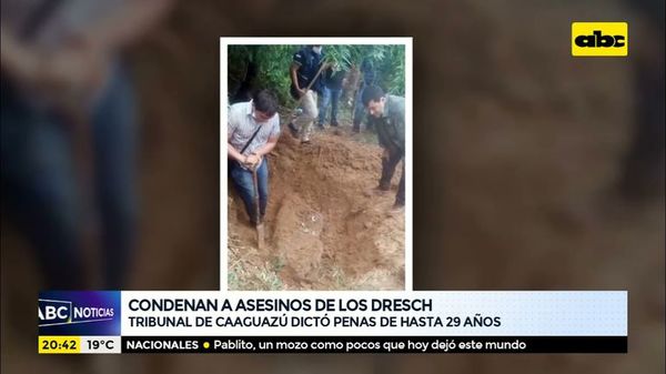 Condenan a asesinos de los Dresch - ABC Noticias - ABC Color