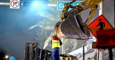 La Nación / Dudas sobre causas de derrumbe, mientras siguen tareas de rescate