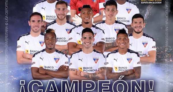 Luis Amarilla, campeón de la Supercopa de Ecuador con Liga de Quito