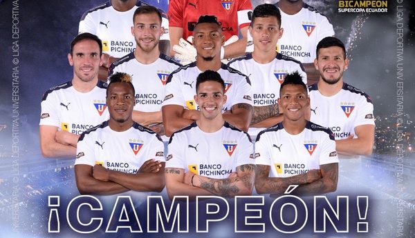 Luis Amarilla, campeón de la Supercopa de Ecuador con Liga de Quito