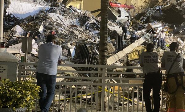 Cuarto día de rescate de víctimas: Al menos 5 muertos y 156 desaparecidos en derrumbe de Miami