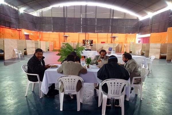 37 personas asistidas en albergue de SEN en fría noche de domingo
