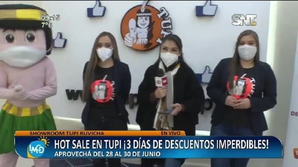 HOT SALE en TUPI S.A - Tres días de descuentos imperdibles - SNT