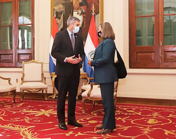 Presidente Mario Abdo se reúne con la Viceministra de Estado para Asuntos Políticos de los EE.UU (Video)