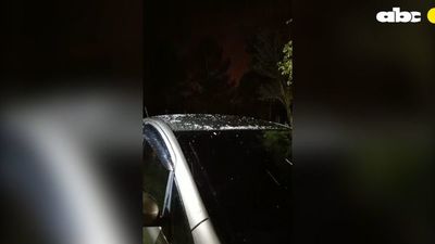 “Graupel”, el llamativo fenómeno que se registró al final de esta tarde en Encarnación - Nacionales - ABC Color