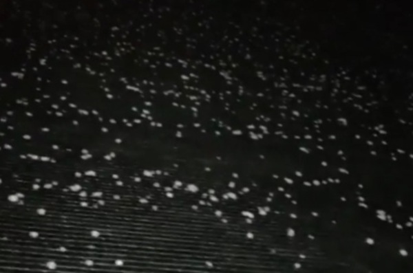 Encarnación: “Graupel” o lluvia de nieve a causa del intenso frío