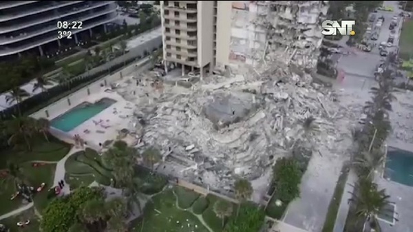 MIAMI: Recorriendo la zona del derrumbe - SNT