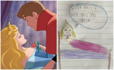 «¿Por qué me besas?”: Niña de 6 años cambia el final de «La Bella Durmiente» y se vuelve viral