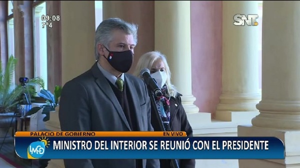 Ministro del Interior se reunió con el Presidente Mario Abdo - SNT
