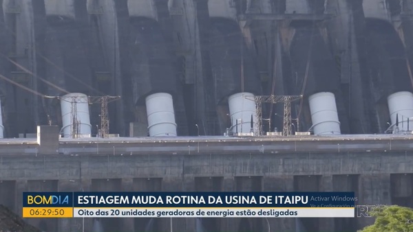OCHO unidades generadoras de ITAIPU están paradas por la SEQUIA