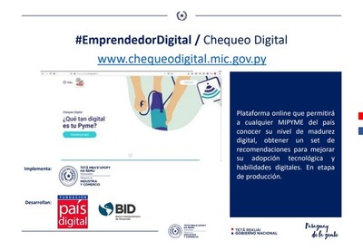 “Chequeo Digital” busca contribuir al desarrollo de emprendedores y mipymes | .::Agencia IP::.