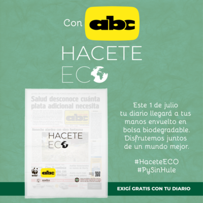 Hacete ECO: Tu diario llegará a tus manos envuelto en bolsa biodegradable - Marketing - ABC Color