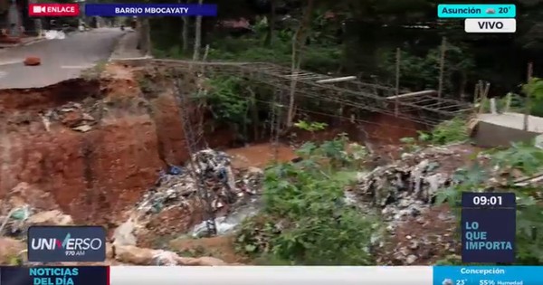 La Nación / San Antonio: puente caído sigue sin ser reparado y representa un peligro permanente