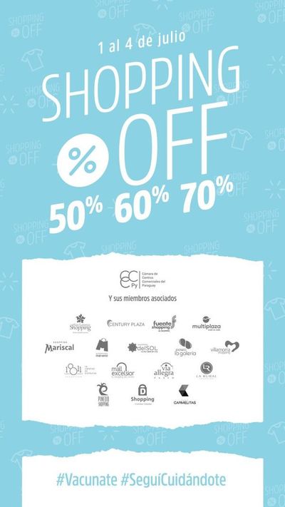 Quince centros comerciales tendrán su “Shopping off” - Empresariales - ABC Color