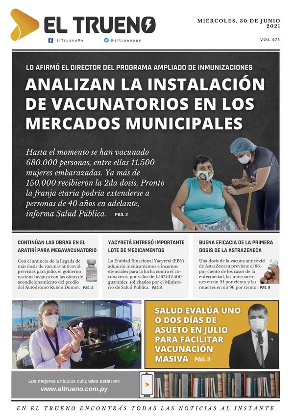 E-paper 30 de junio 2021 - El Trueno