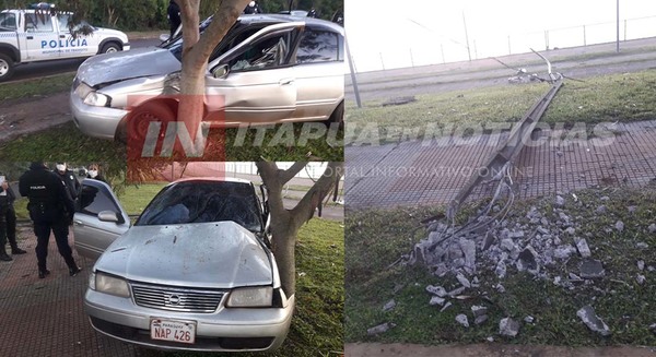VIOLENTO ACCIDENTE EN LA COSTANERA AUGUSTO ROA.