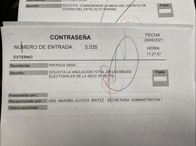 Solicitan anulación de las elecciones internas por supuestas irregularidades