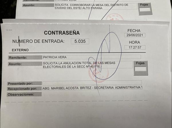 Solicitan anulación de las elecciones internas por supuestas irregularidades