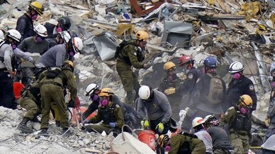 Las unidades de rescate israelíes que trabajan en el derrumbe de Miami creen que “cualquiera puede estar vivo” | .::Agencia IP::.
