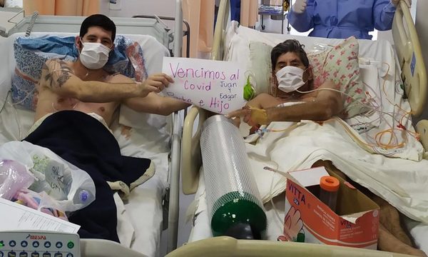 Padre e hijo, vencen al Covid en el hospital Ingavi